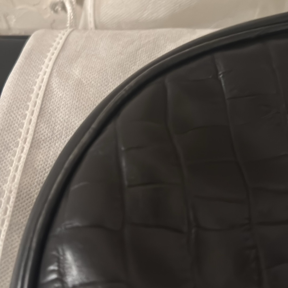 Black Crocodile-Embossed Maurizio Taiuti bag - Picture 2 of 5